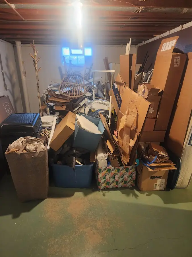 Roll-off dumpster container at job site for Construction Dumpster Rental in Ennis